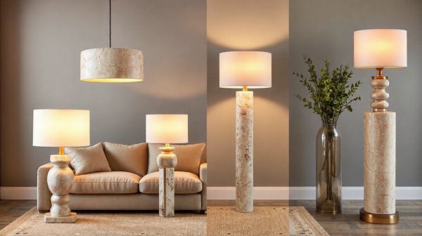 5 idées créatives de lampes en travertin pour un style bohème