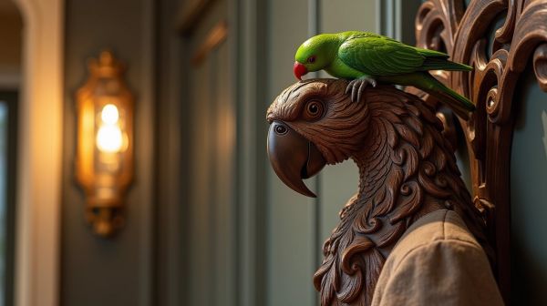 Un porte manteau perroquet original pour sublimer votre entrée