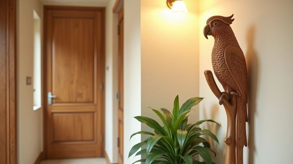 Un porte manteau perroquet original pour sublimer votre entrée