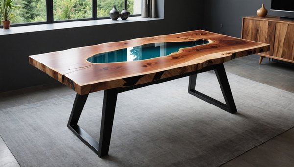 L'art de la table bois résine pour un intérieur exceptionnel